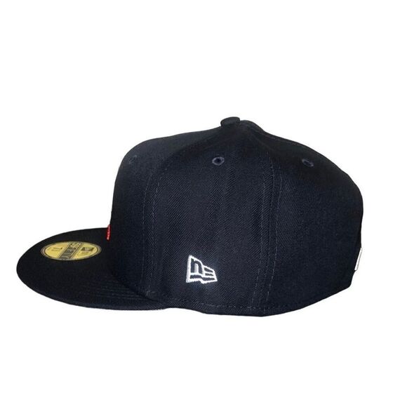 New Era Boston Red Sox Dual Logo 59FIFTY Fitted Hat Cap Size 7 3/4 - Picture 3 of 5